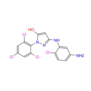 1-(2',4',6'-三氯苯基)-3-(2'-氯-5'-氨基苯胺基)-5-吡唑酮