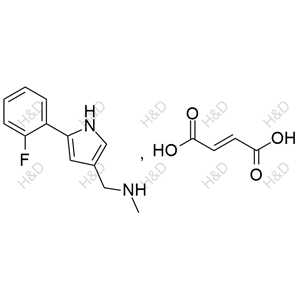 1-(5-(2-fluorophenyl)-1H-pyrrol-3-yl)-N-methylmethanamine fumarate	沃诺拉赞杂质Z-7	