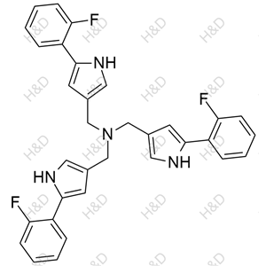 tris((5-(2-fluorophenyl)-1H-pyrrol-3-yl)methyl)amine	沃诺拉赞杂质6	