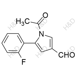 沃諾拉贊雜質(zhì)9,1-acetyl-5-(2-fluorophenyl)-1H-pyrrole-3-carbaldehyde