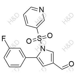 5-(3-fluorophenyl)-1-(pyridin-3-ylsulfonyl)-1H-pyrrole-3-carbaldehyde	沃诺拉赞杂质50	