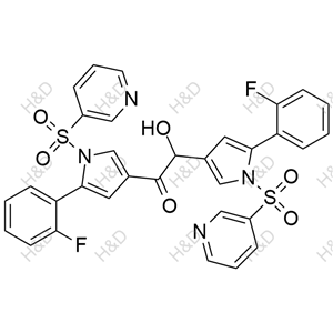 沃諾拉贊雜質(zhì)85,1,2-bis(5-(2-fluorophenyl)-1-(pyridin-3-ylsulfonyl)-1H-pyrrol-3-yl)-2-hydroxyethanone