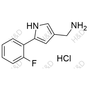 沃諾拉贊雜質(zhì)88（鹽酸鹽）,(5-(2-fluorophenyl)-1H-pyrrol-3-yl)methanamine hydrochloride