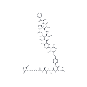 化合物 Mc-Alanyl-Alanyl-Asparagine-PAB-MMAE|T78521|TargetMol