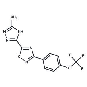 化合物 5-(5-methyl-1H-1,2,4-triazol-3-yl)-3-[4-(trifluoromethoxy)phenyl]-1,2,4-oxadiazole|T60038|TargetMol