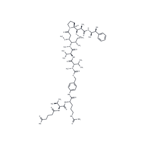 化合物 OH-Glu-Val-Cit-PAB-MMAE|T77866|TargetMol