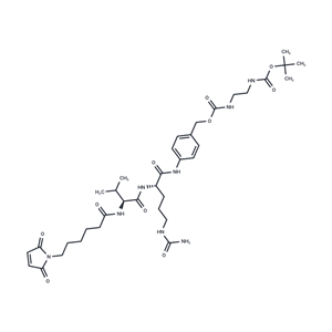 化合物 MC-Val-Cit-PAB-NH-C2-NH-Boc|T77826|TargetMol