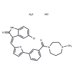 化合物 CX-6258 hydrochloride hydrate|T63589|TargetMol