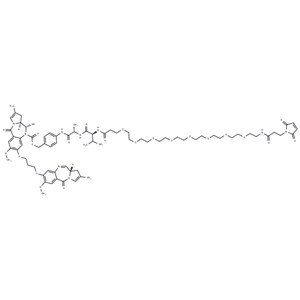 化合物 Mal-amido-PEG8-Val-Ala-PAB-SG3200|T81875|TargetMol