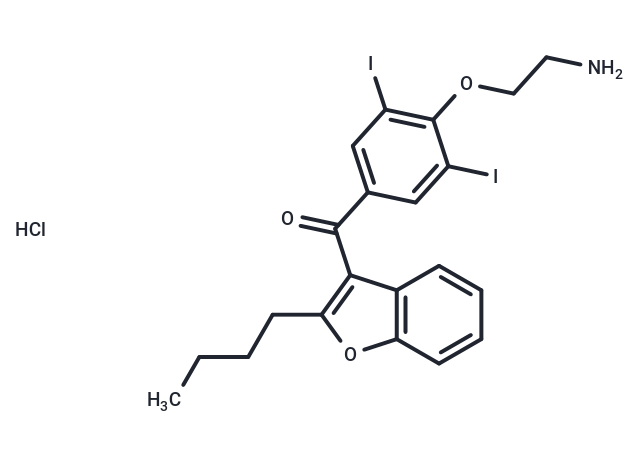 化合物 Di-N-desethyl amiodarone hydrochloride,Di-N-desethyl amiodarone hydrochloride