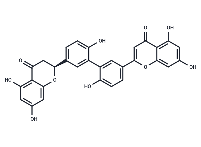 化合物 2'',3''-Dihydro-3',3'''-biapigenin,2'',3''-Dihydro-3',3'''-biapigenin