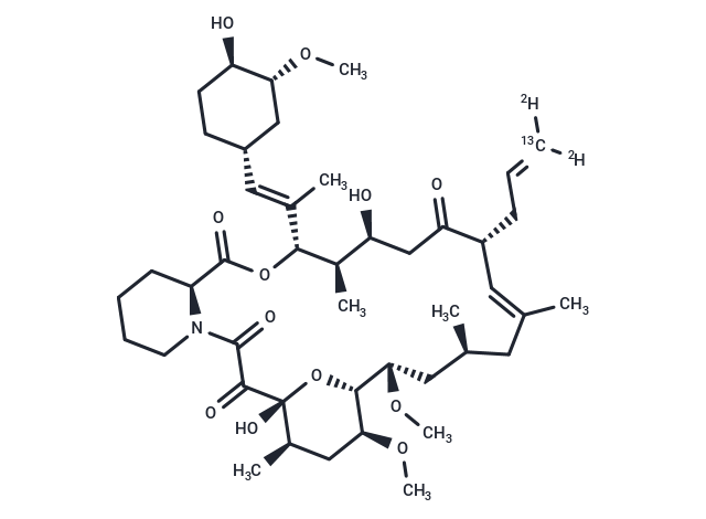 化合物 Tacrolimus-13C-d2,Tacrolimus-13C-d2