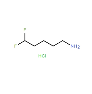 5,5-二氟戊烷-1-胺鹽酸鹽,1-Pentanamine, 5,5-difluoro-, hydrochloride (1:1)