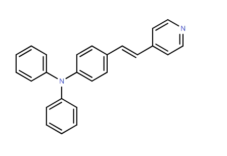 N,N-二苯基-4-(2-(吡啶-4-基)乙烯基)苯胺,Benzenamine, N,N-diphenyl-4-[2-(4-pyridinyl)ethenyl]-