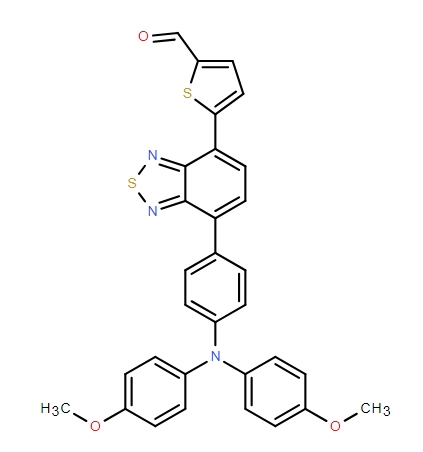 5-[7-[4-[Bis(4-methoxyphenyl)amino]phenyl]-2,1,3-benzothiadiazol-4-yl]-2-thiophenecarboxaldehyde,5-[7-[4-[Bis(4-methoxyphenyl)amino]phenyl]-2,1,3-benzothiadiazol-4-yl]-2-thiophenecarboxaldehyde