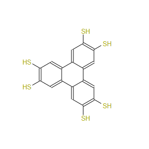 六巰基三亞苯,2,3,6,7,10,11-triphenylene-hexathiol, triphenylene-2,3,6,7,10,11-hexathiol, 2,3,6,7,10,11-triphenylenehexathiol, triphenylene hexathiol, THT