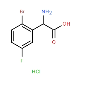 2-AMINO-2-(2-BROMO-5-FLUOROPHENYL)ACETIC ACID HYDROCHLORIDE,2-AMINO-2-(2-BROMO-5-FLUOROPHENYL)ACETIC ACID HYDROCHLORIDE