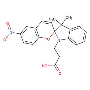 1-(beta-羧基乙基)-3,3-二甲基-6'-硝基螺(吲哚啉- 2,2'-2H-苯并吡喃)