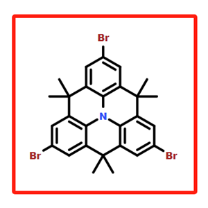 2,6,10-Tribromo-4,4,8,8,12,12-hexamethyl-8,12-dihydro-4H-benzo[9,1]quinolizino[3,4,5,6,7-defg]acridine