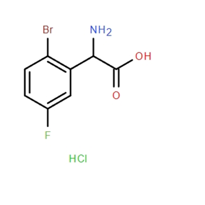 2-AMINO-2-(2-BROMO-5-FLUOROPHENYL)ACETIC ACID HYDROCHLORIDE,2-AMINO-2-(2-BROMO-5-FLUOROPHENYL)ACETIC ACID HYDROCHLORIDE