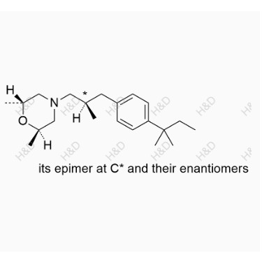 阿莫羅芬EP雜質(zhì)E,(2R,6R)-2,6-dimethyl-4-((R)-2-methyl-3-(4-(tert-pentyl)phenyl)propyl)morpholine