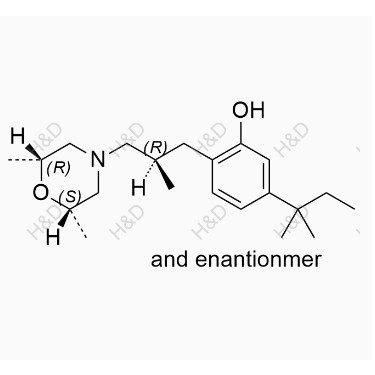 阿莫羅芬EP雜質(zhì)H,(+/-)-2-((R)-3-((2R,6S)-2,6-dimethylmorpholino)-2-methylpropyl)-5-(tert-pentyl)phenol