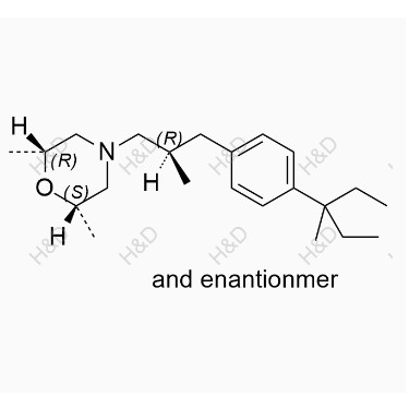 阿莫羅芬EP雜質(zhì)K,(+/-)-(2R,6S)-2,6-dimethyl-4-((R)-2-methyl-3-(4-(3-methylpentan-3-yl)phenyl)propyl)morpholine