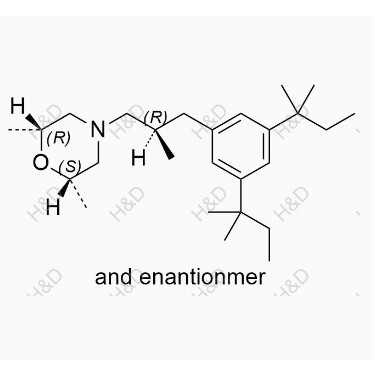 阿莫罗芬EP杂质L,(+/-)-(2R,6S)-4-((R)-3-(3,5-di-tert-pentylphenyl)-2-methylpropyl)-2,6-dimethylmorpholine