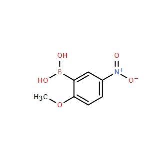 2-甲氧基-5-硝基苯硼酸,Boronic acid, (2-methoxy-5-nitrophenyl)- (9CI)