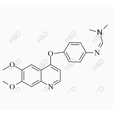 卡博替尼雜質(zhì)E,(Z)-N'-(4-((6,7-dimethoxyquinolin-4-yl)oxy)phenyl)-N,N-dimethylformimidamide