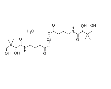 羥乙胺丁酸鈣,CALCIUM D-(+)-4-(2,4-DIHYDROXY-3,3-DIMETHYLBUTYLAMIDO)BUTYRATE HEMIHYDRATE