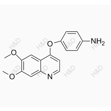 卡博替尼雜質O,4-((6,7-dimethoxyquinolin-4-yl)oxy)aniline