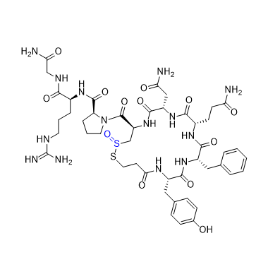 去氨加壓素雜質(zhì)01,(2S)-1-((4R,7S,10S,13S,16S)-7-(2-amino-2-oxoethyl)-10-(3-amino-3-oxopropyl)-13-benzyl-16-(4-hydroxybenzyl)-2-oxido-6,9,12,15,18-pentaoxo-1,2-dithia-5,8,11,14,17-pentaazacycloicosane-4-carbonyl)-N-((S)