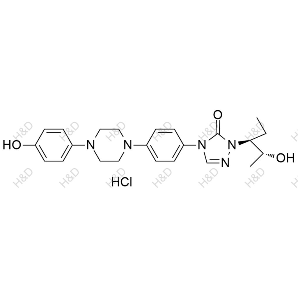 泊沙康唑杂质9,1-((2R,3S)-2-hydroxypentan-3-yl)-4-(4-(4-(4-hydroxyphenyl)piperazin-1-yl)phenyl)-1H-1,2,4-triazol-5(4H)-one hydrochloride