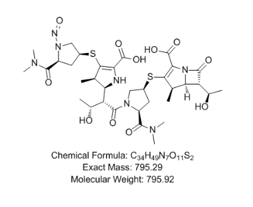 N-亞硝基美羅培南雜質(zhì)B  ；N-亞硝胺美羅培南EP雜質(zhì)B,N-Nitroso-meropenem Impurity B