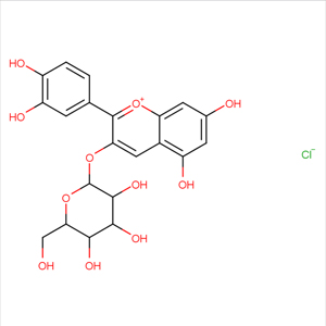 矢車菊素葡萄糖苷,Kuromanin chloride