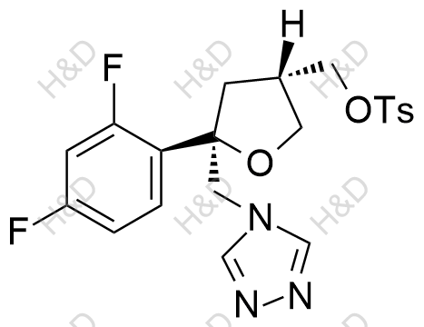 泊沙康唑雜質(zhì)30,((3S,5R)-5-((4H-1,2,4-triazol-4-yl)methyl)-5-(2,4-difluorophenyl)tetrahydrofuran-3-yl)methyl 4-methylbenzenesulfonate