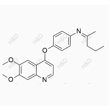 卡博替尼雜質(zhì)31,(Z)-4-((6,7-dimethoxyquinolin-4-yl)oxy)-N-(pentan-2-ylidene)aniline