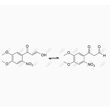 卡博替尼雜質36,3-(4,5-dimethoxy-2-nitrophenyl)-3-oxopropanal compound with (E)-1-(4,5-dimethoxy-2-nitrophenyl)-3-hydroxyprop-2-en-1-one (1:1)