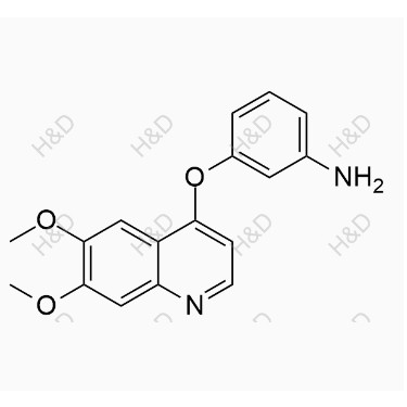 卡博替尼雜質(zhì)38,3-((6,7-dimethoxyquinolin-4-yl)oxy)aniline