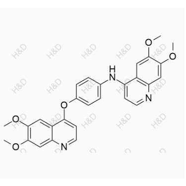 卡博替尼雜質(zhì)42,N-(4-((6,7-dimethoxyquinolin-4-yl)oxy)phenyl)-6,7-dimethoxyquinolin-4-amine