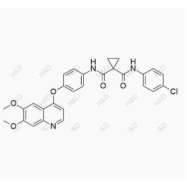 卡博替尼雜質(zhì)53,N-(4-chlorophenyl)-N-(4-((6,7-dimethoxyquinolin-4-yl)oxy)phenyl)cyclopropane-1,1-dicarboxamide