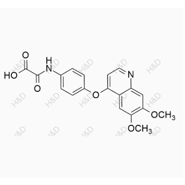 卡博替尼雜質(zhì)76,2-((4-((6,7-dimethoxyquinolin-4-yl)oxy)phenyl)amino)-2-oxoacetic acid