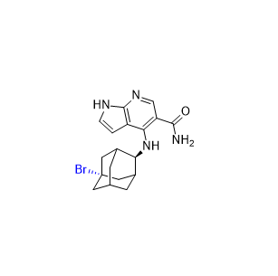 吡西替尼雜質04,4-(((1R,2s,3S,5s,7s)-5-bromoadamantan-2-yl)amino)-1H-pyrrolo[2,3-b]pyridine-5-carboxamide