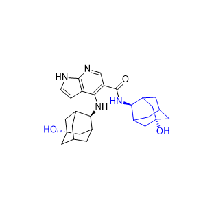 吡西替尼雜質(zhì)08,N-((1R,2s,3S,5S,7S)-5-hydroxyadamantan-2-yl)-4-(((1R,2s,3S,5S,7S)-5-hydroxyadamantan-2-yl)amino)-1H-pyrrolo[2,3-b]pyridine-5-carboxamide