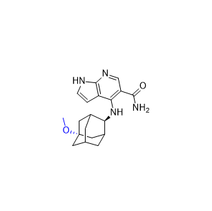 吡西替尼雜質(zhì)09,4-(((1R,2s,3S,5s,7s)-5-methoxyadamantan-2-yl)amino)-1H-pyrrolo[2,3-b]pyridine-5-carboxamide