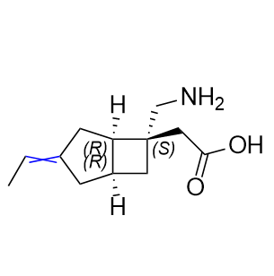 米洛巴林雜質(zhì)05,2-((1R,5R,6S,E)-6-(aminomethyl)-3-ethylidenebicyclo[3.2.0]heptan-6-yl)acetic acid