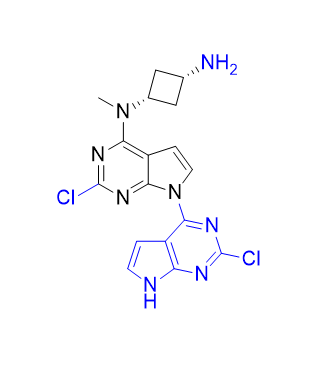 阿布昔替尼雜質(zhì)13,cis-N1-(2,2'-dichloro-7H-[4,7'-bipyrrolo[2,3-d]pyrimidin]-4'-yl)-N1-methylcyclobutane-1,3-diamine