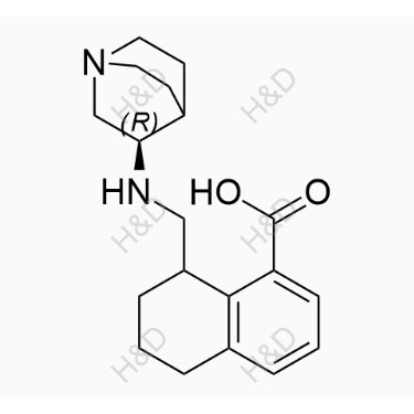 鹽酸帕洛諾司瓊雜質(zhì)ZZ12,8-(((R)-quinuclidin-3-ylamino)methyl)-5,6,7,8-tetrahydronaphthalene-1-carboxylic acid