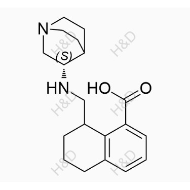 鹽酸帕洛諾司瓊雜質(zhì)ZZ13,8-(((S)-quinuclidin-3-ylamino)methyl)-5,6,7,8-tetrahydronaphthalene-1-carboxylic acid